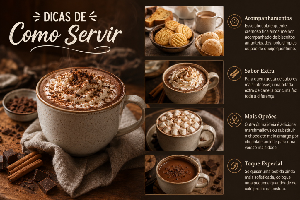 Dicas de como servir o chocolate quente