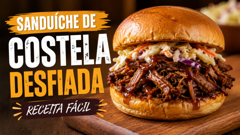 Sanduíche de Costela Desfiada