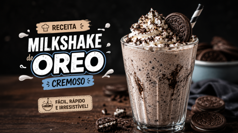 Milkshake de Oreo Cremoso Receita Fácil