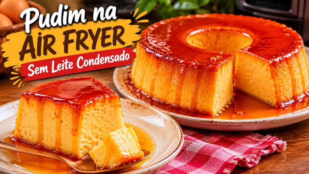Pudim na Air Fryer Sem Leite Condensado