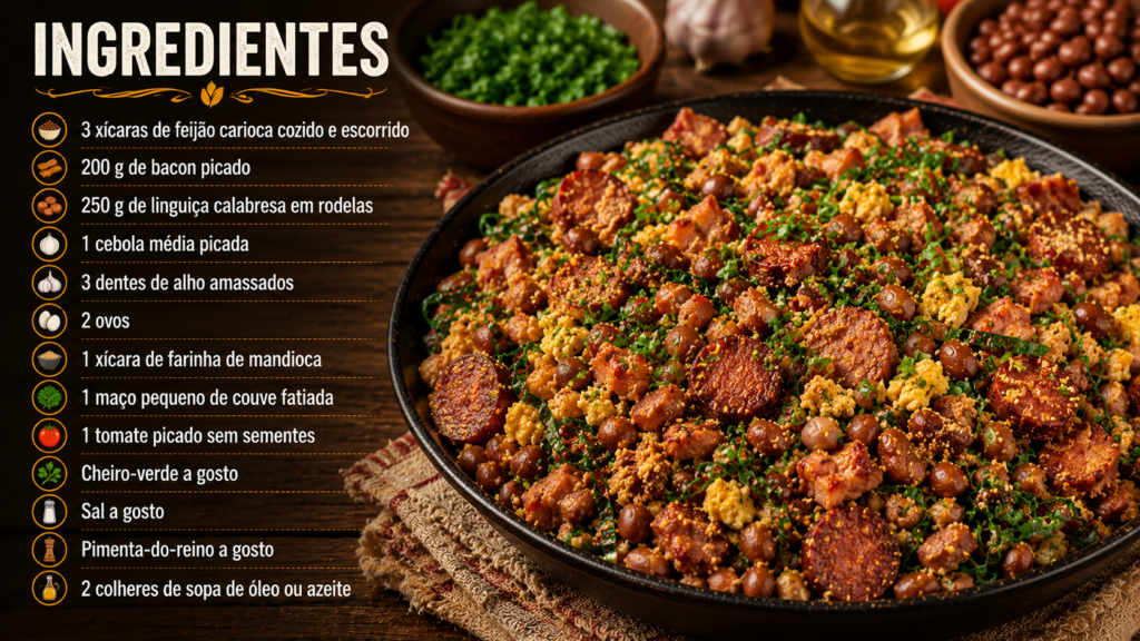 ingredientes Feijão Tropeiro Mineiro