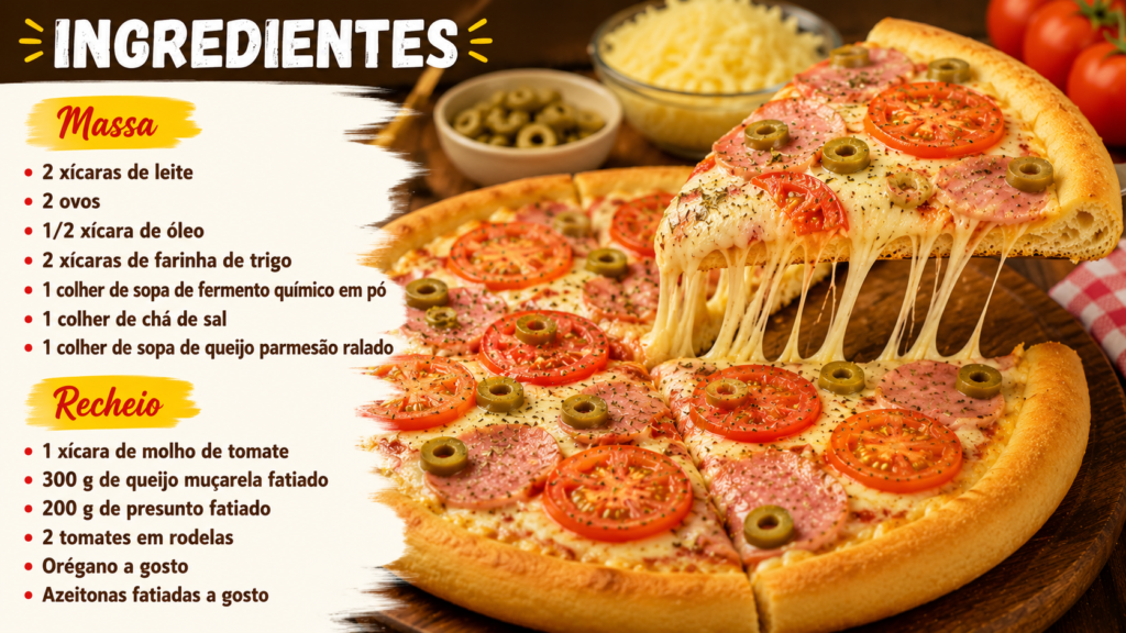 ingredientes pizza de liquidificador