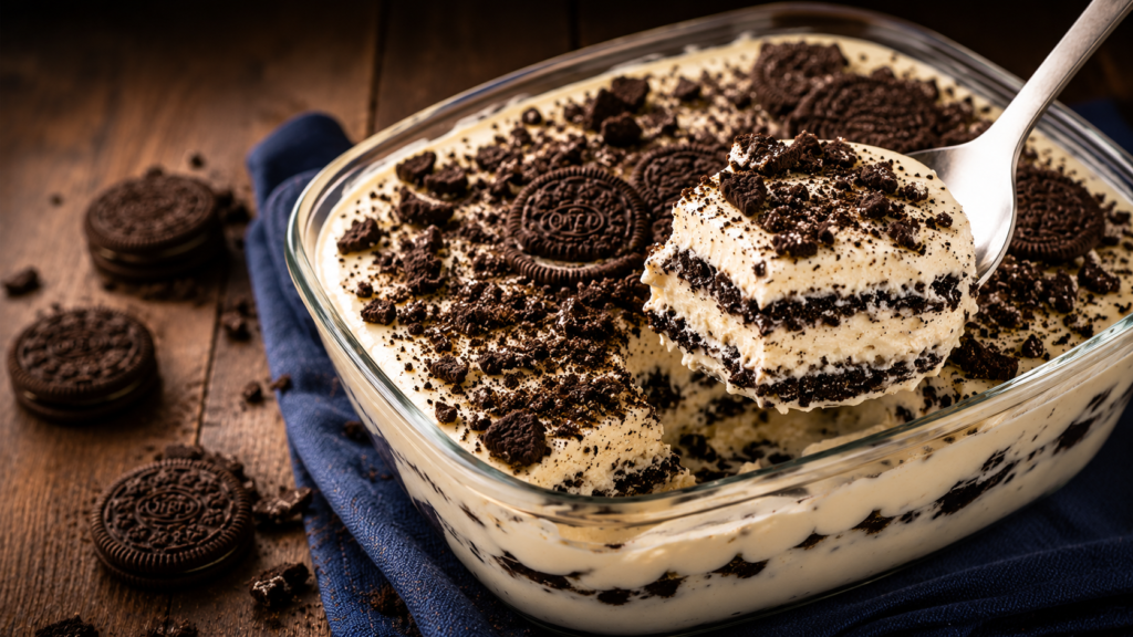 Receita de Pavê de Oreo